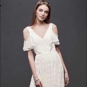 Chiffon Eyelet Sheath Dress